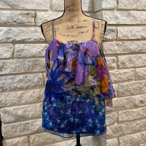 Ali Ro Printed Silk Top Size 2